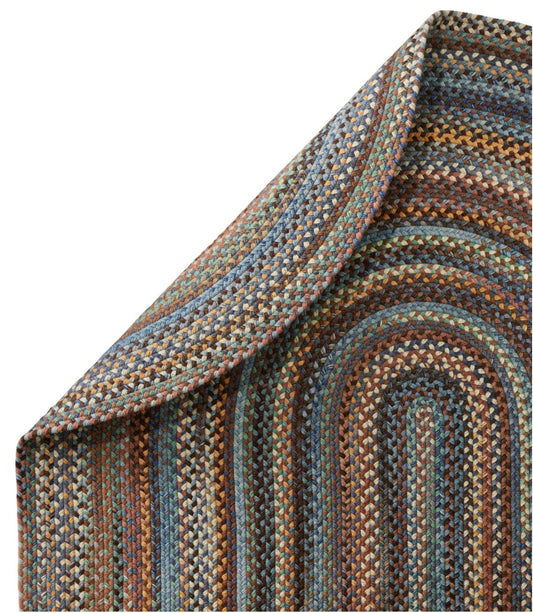 L.L.Bean Braided Wool Rug, Oval - US 0160