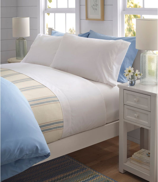 280-Thread-Count Pima Cotton Percale Sheet, Fitted - US 1944