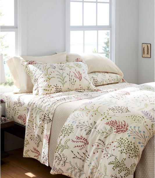 Botanical Floral Flannel Sheet Collection - US 7498
