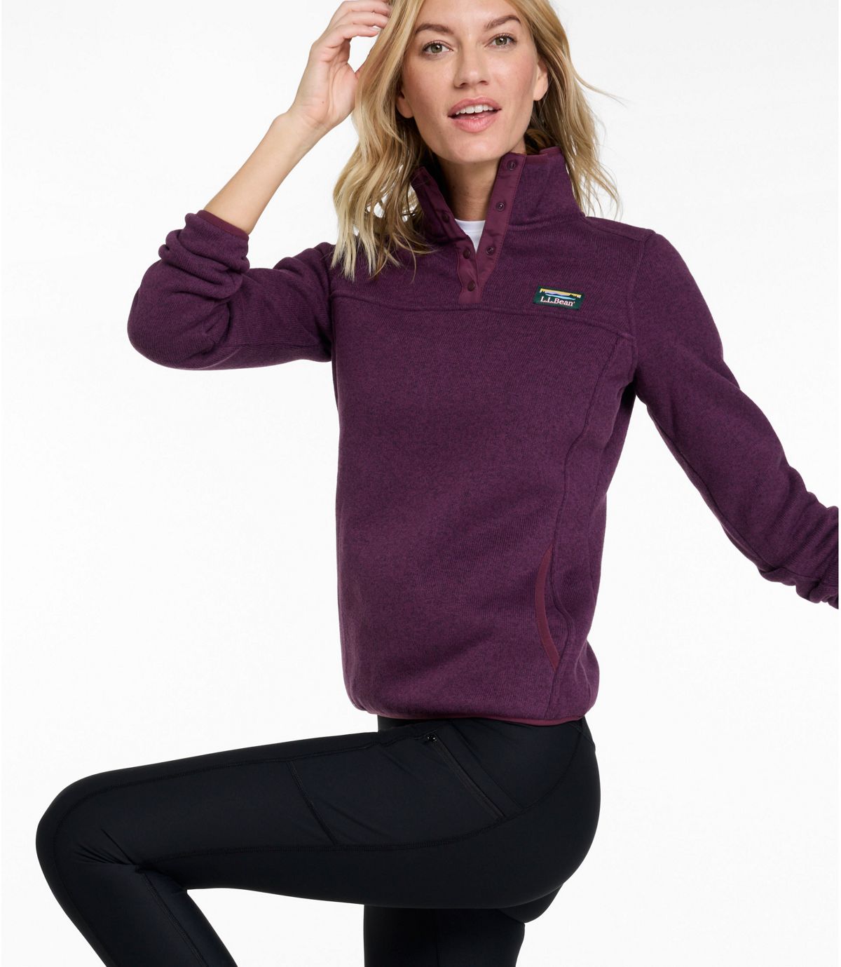 Women's L.L.Bean Sweater Fleece Pullover - US 6819