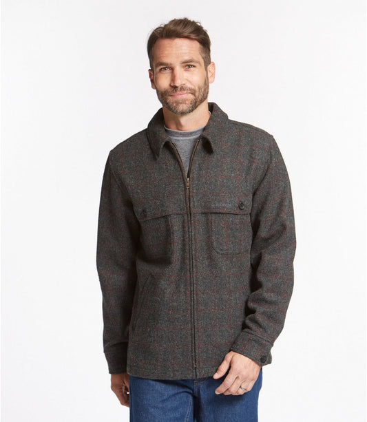 Men's Maine Guide Zip-Front Jac-Shirt, Plaid - US 3915