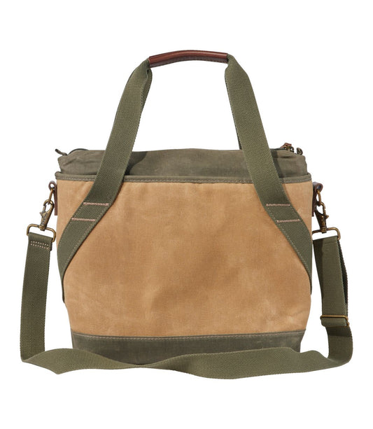Insulated Waxed-Canvas Tote, Medium - US 0734