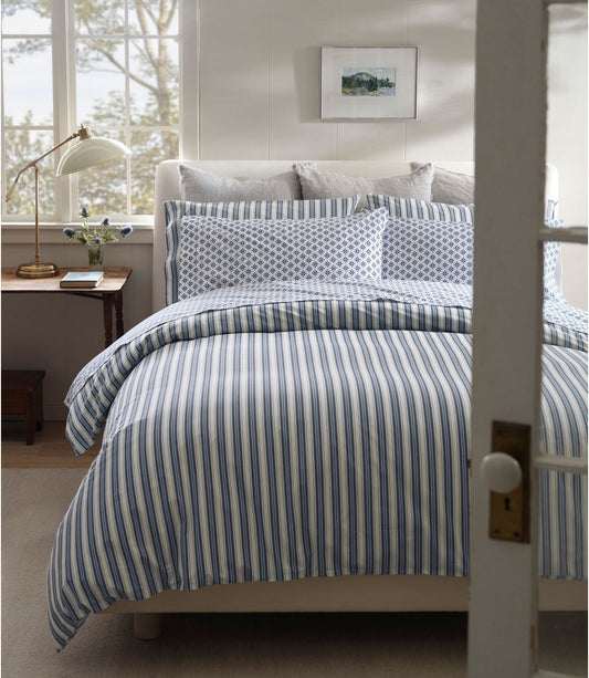 Sunwashed Percale Comforter Cover, Stripe - US 0637