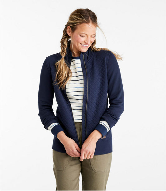 Women's Quilted Full-Zip Sweatshirt - US 1076