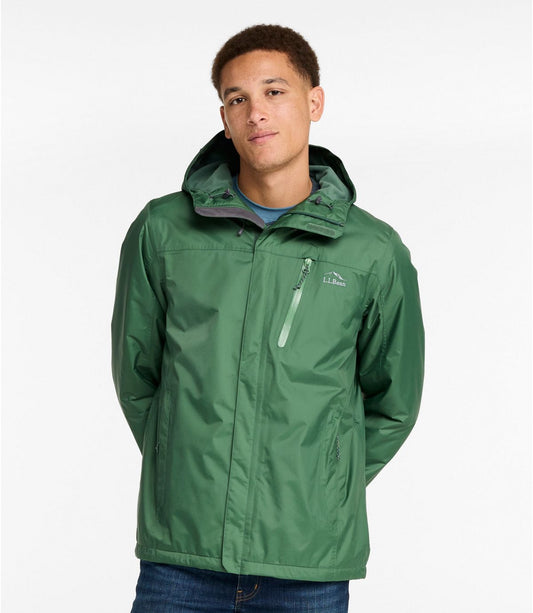 Men's Trail Model Rain Jacket, Fleece-Lined - US 7007