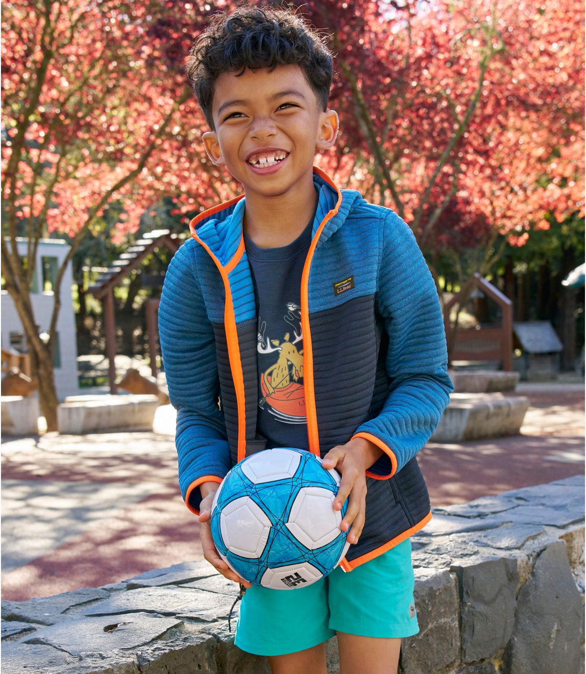 Kids' Airlight Full-Zip Hoodie, Colorblock - US 2571