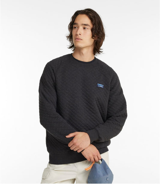 Men's Quilted Sweatshirt, Crewneck - US 5200