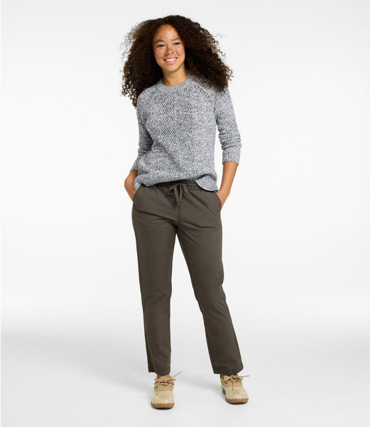 Women's Lakewashed Chino Pants, Mid-Rise Pull-On Ankle - US 6581