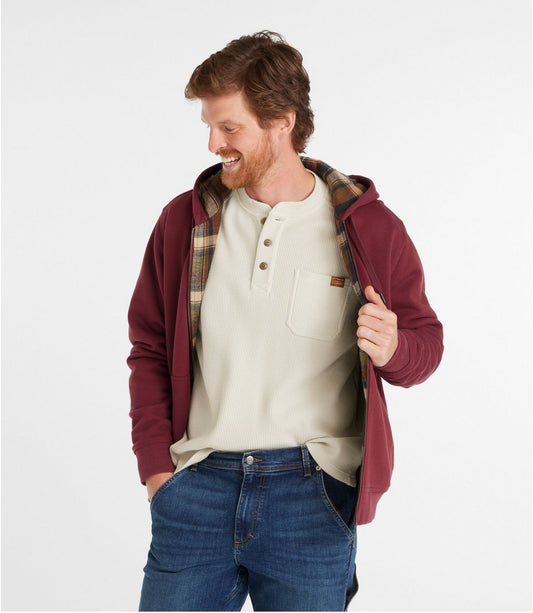 Men's Katahdin Iron Works® Hooded Sweatshirt, Flannel-Lined - US 0179