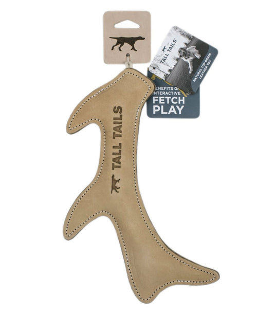 Natural Leather Antler Dog Toy - US 9542