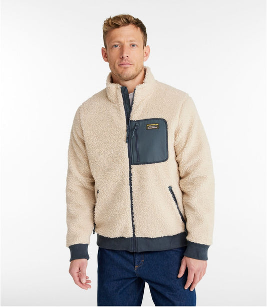 Men's Bean's Sherpa Fleece Jacket - US 3163