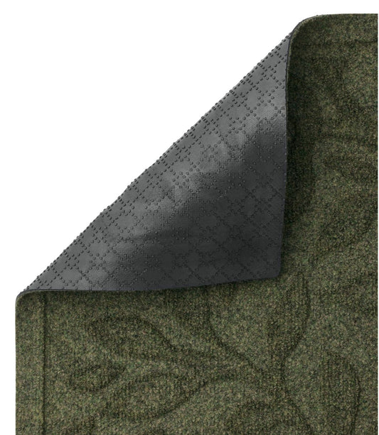 Heavyweight Recycled Waterhog Mat Runner, Woodland Leaf - US 6213