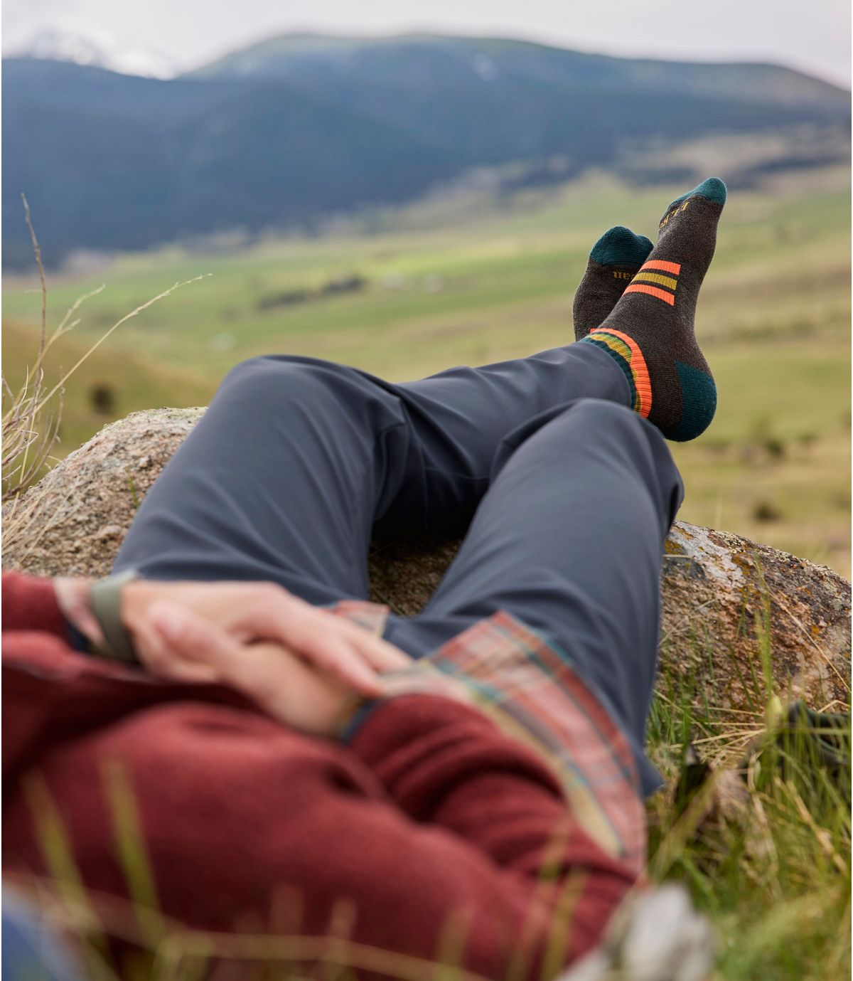 Adults' Katahdin Hiker Socks, 1/4 Crew - US 3110