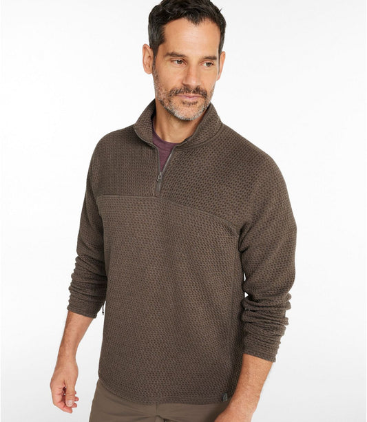 Men's Ridgeknit Pullover, Quarter-Zip - US 0009