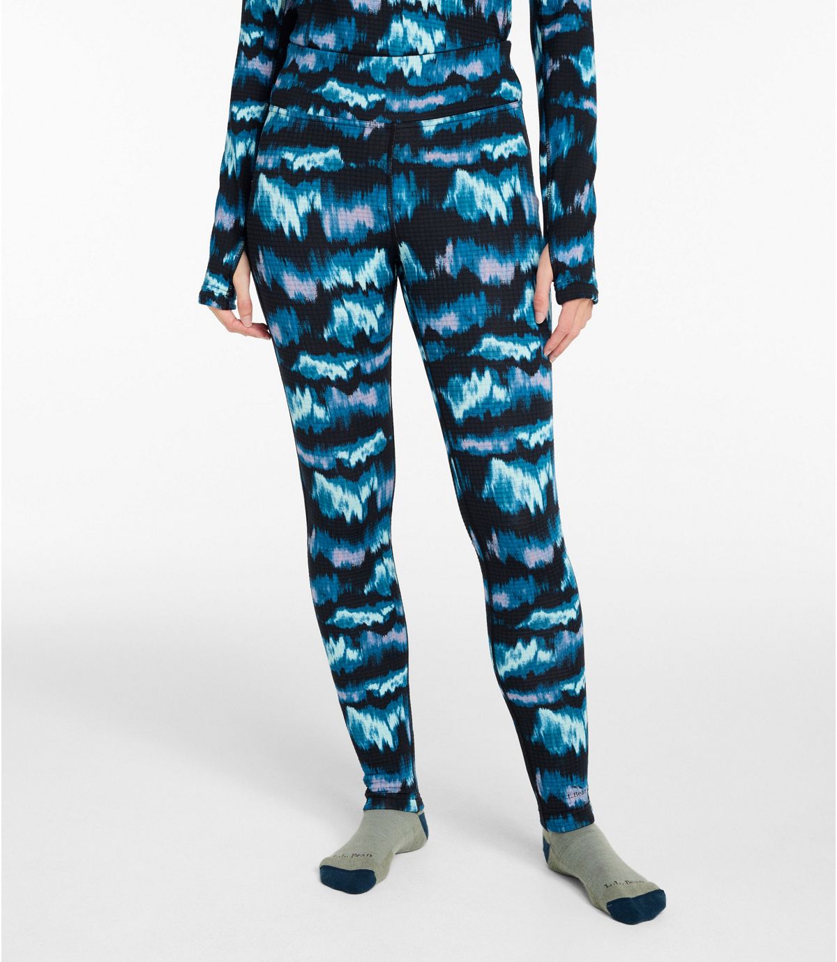 Women's L.L.Bean Heayweight Base Layer Pant, Print - US 7221
