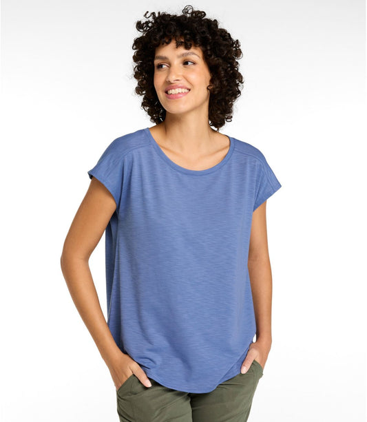 Women's Streamside Tee, Short-Sleeve Ruched Crew - US 9116