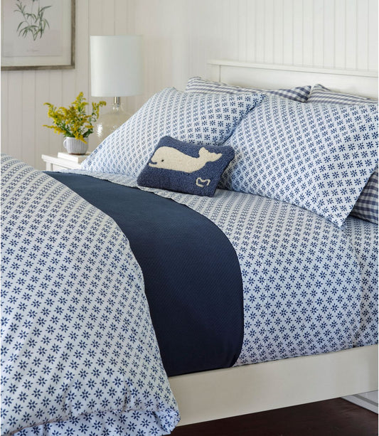 Sunwashed Percale Sheet Collection, Block Floral Print - US 4913