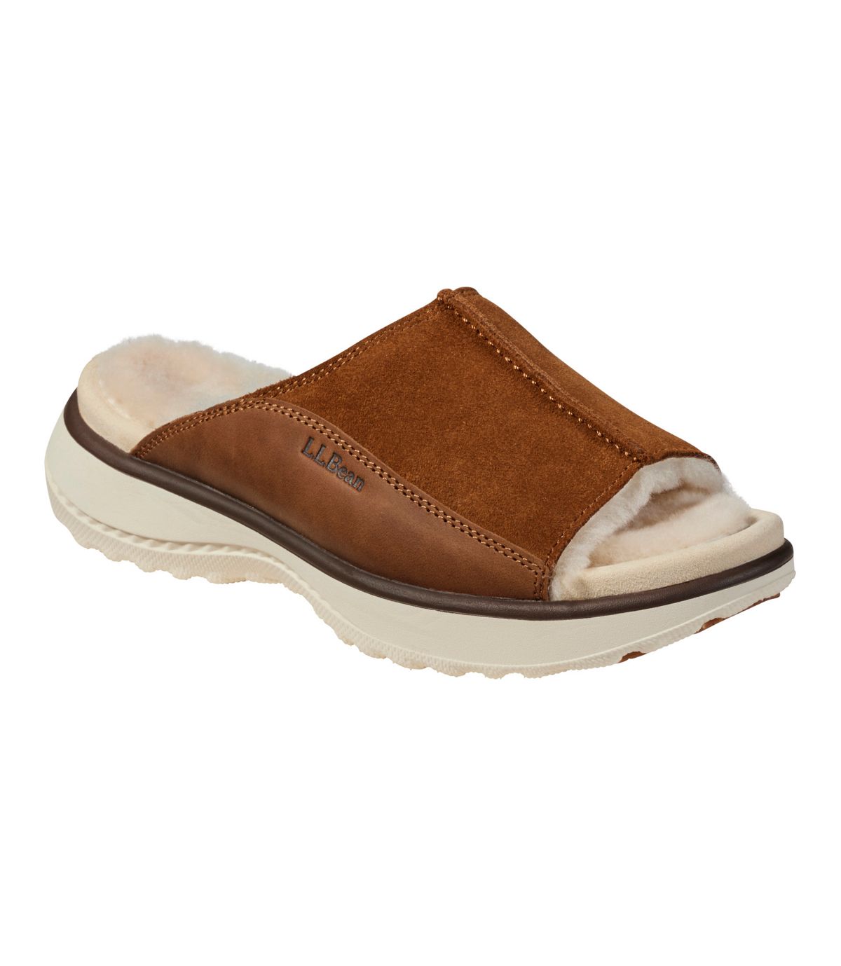 Women's Freeport Slides, Shearling-Lined - US 7633