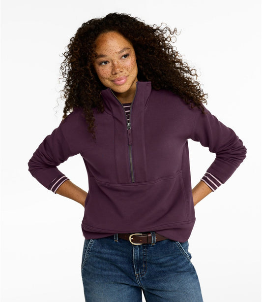 Women's L.L.Bean CloudSoft Top, Half-Zip Pullover - US 7611