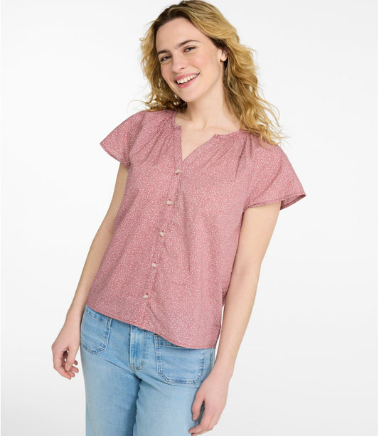 Women's Whisperweight Poplin Shirt, Short-Sleeve - US 4021