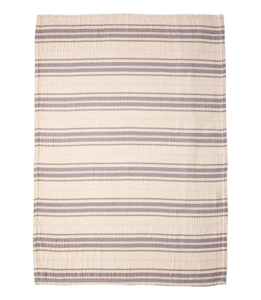 Lightweight Cotton Gauze Throw, Stripe - US 4043