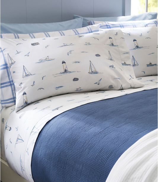 Nautical Boats Percale Sheet Collection - US 6579