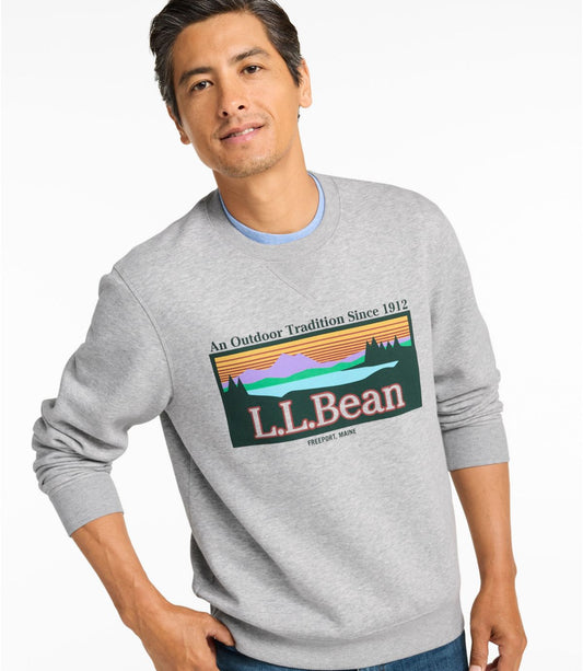 Men's Essential Graphic Sweatshirts, Crewneck - US 4004