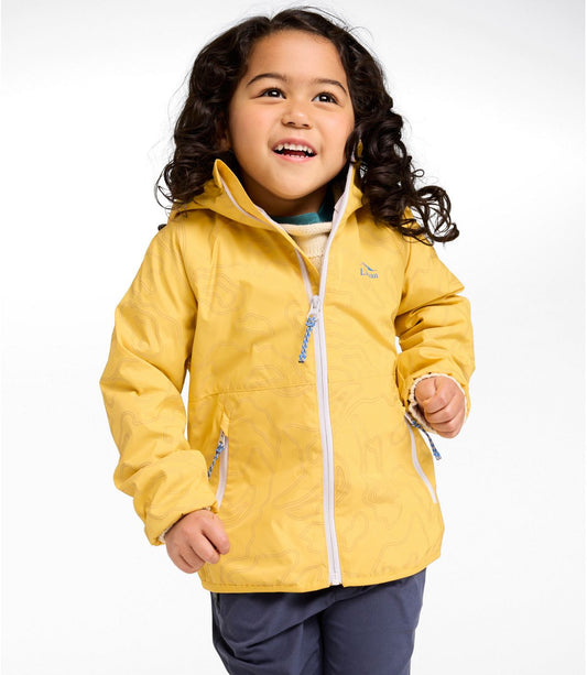Kids' Wind and Rain Jacket, Lined & Reflective Zipper - US 8209