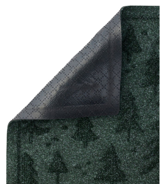 Everyspace Recycled Waterhog Doormat, Holiday Trees - US 8533