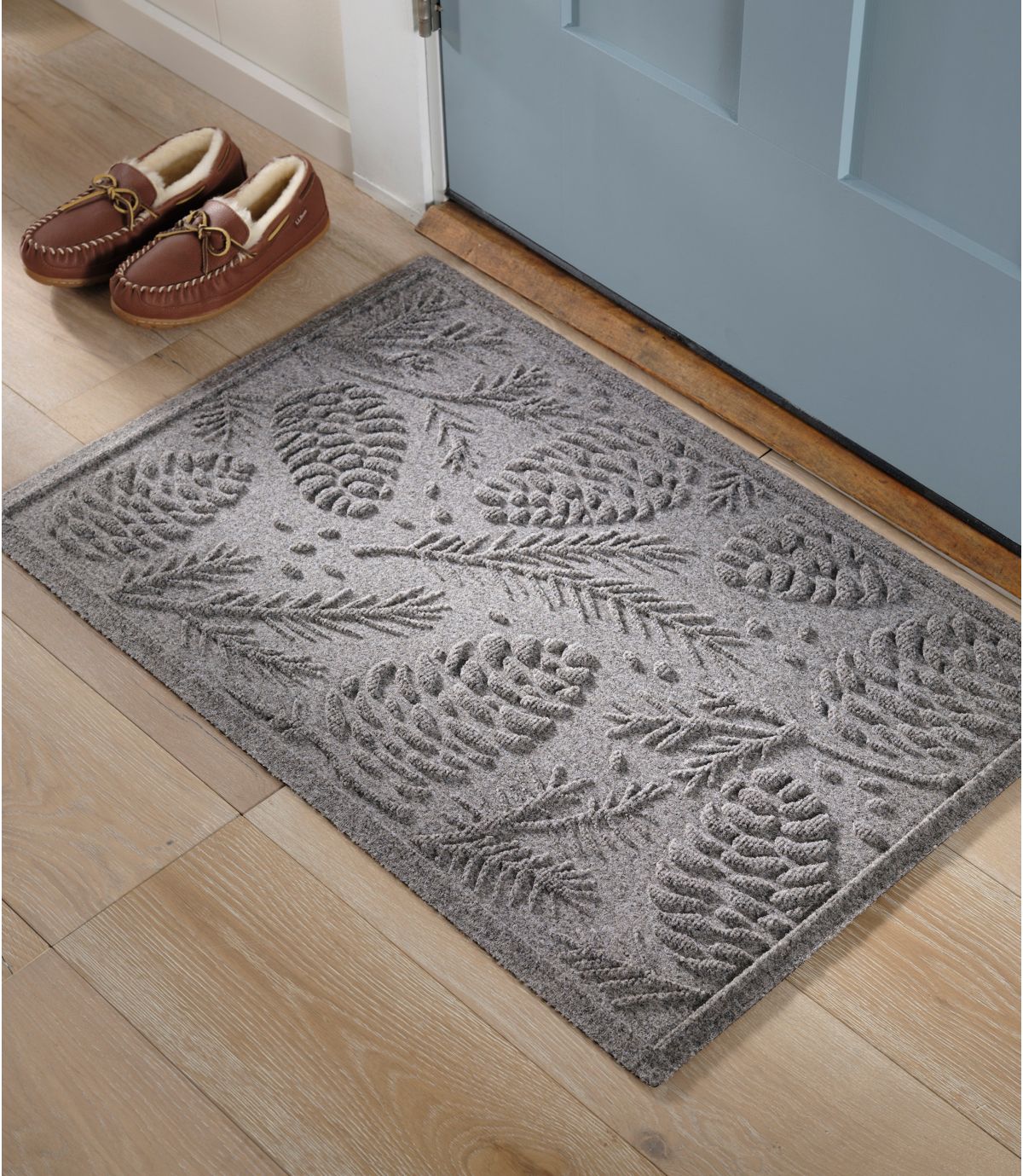 Everyspace Recycled Waterhog Doormat, Pine Cones - US 1003