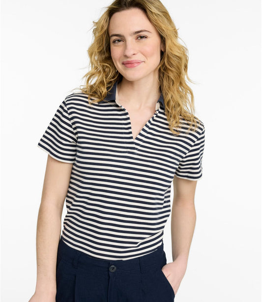 Women's Casco Bay Polo, Short-Sleeve Stripe - US 9795