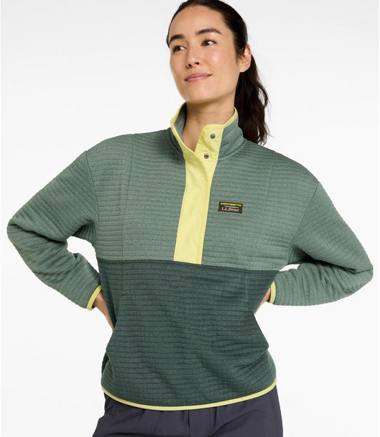 Women's Airlight Grid Pullover, Colorblock - US 7848