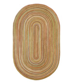 L.L.Bean Braided Wool Rug, Oval - US 0160