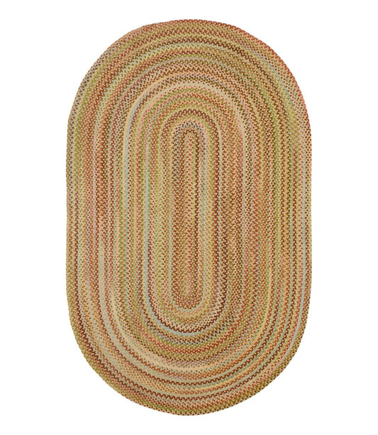 L.L.Bean Braided Wool Rug, Oval - US 0160