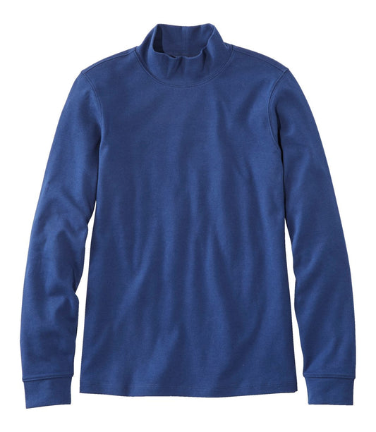 Women's L.L.Bean Interlock Mock-Turtleneck, Long-Sleeve - US 6058