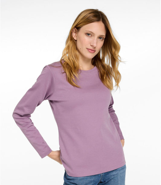Women's L.L.Bean Tee, Long-Sleeve Crewneck - US 5978