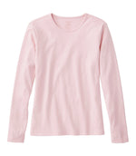 Women's Pima Cotton Tee, Long-Sleeve Crewneck - US 2008