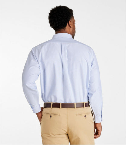Men's Wrinkle-Free Classic Oxford Cloth Shirt, Traditional Fit University Stripe - US 1188