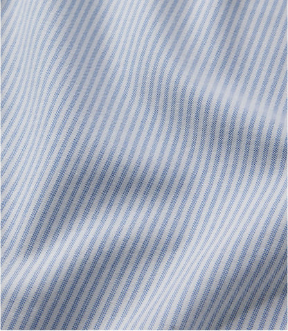 Men's Wrinkle-Free Classic Oxford Cloth Shirt, Traditional Fit University Stripe - US 1188
