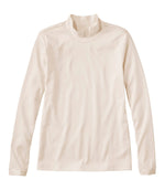 Women's Pima Cotton Tee, Long-Sleeve Mockneck - US 4384