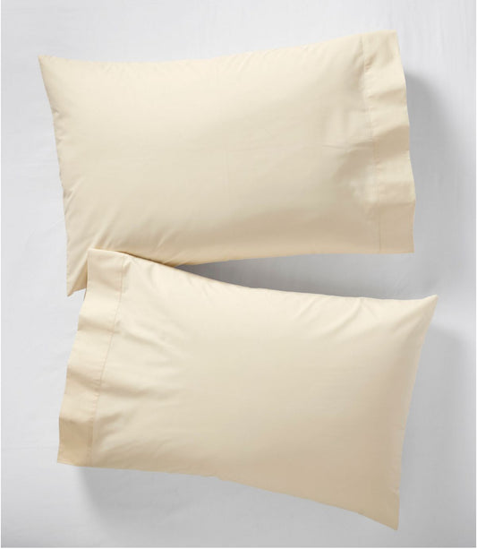 280-Thread-Count Pima Cotton Percale Pillowcases, Set of Two - US 9005