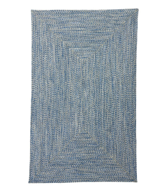 All-Weather Braided Rug, Concentric Pattern Rectangular - US 3350
