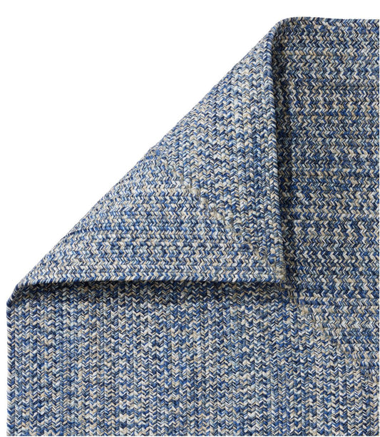 All-Weather Braided Rug, Concentric Pattern Rectangular - US 3350
