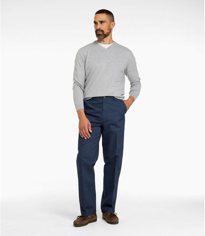 Men's Wrinkle-Free Double L® Chinos, Natural Fit, Hidden Comfort, Plain Front - US 0531