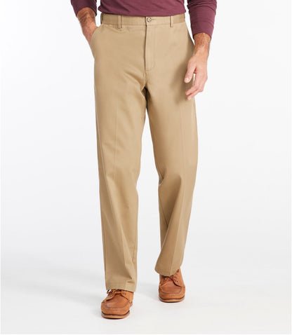 Men's Wrinkle-Free Double L® Chinos, Natural Fit, Hidden Comfort, Plain Front - US 0531