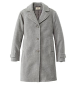 Women's Classic Lambswool Polo Coat, Three-Quarter Length - US 3505