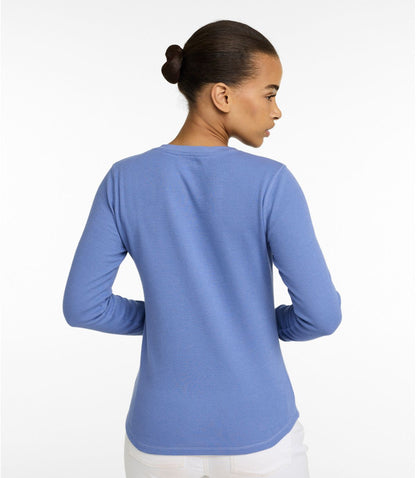 Women's Waffle-Knit Henley - US 1579