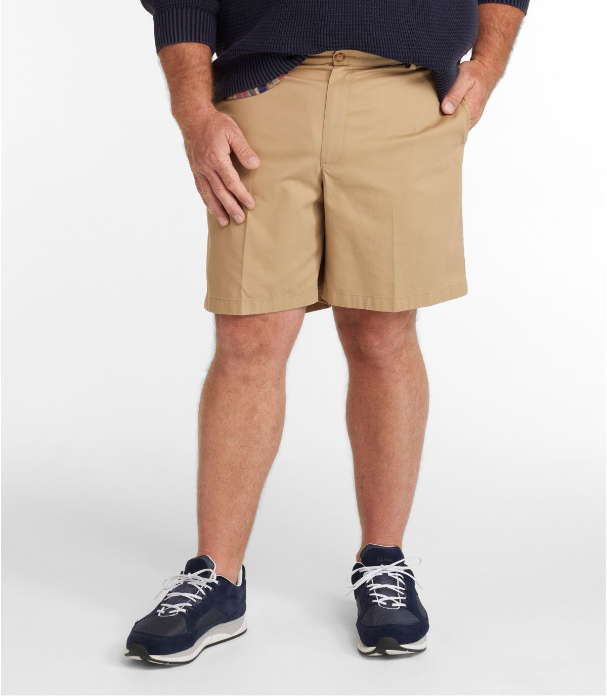 Men's Wrinkle-Free Double L® Chino Shorts, Classic Fit, 8" - US 8719