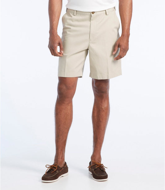 Men's Wrinkle-Free Double L® Chino Shorts, Natural Fit, Hidden Comfort Waist, 8" - US 1962