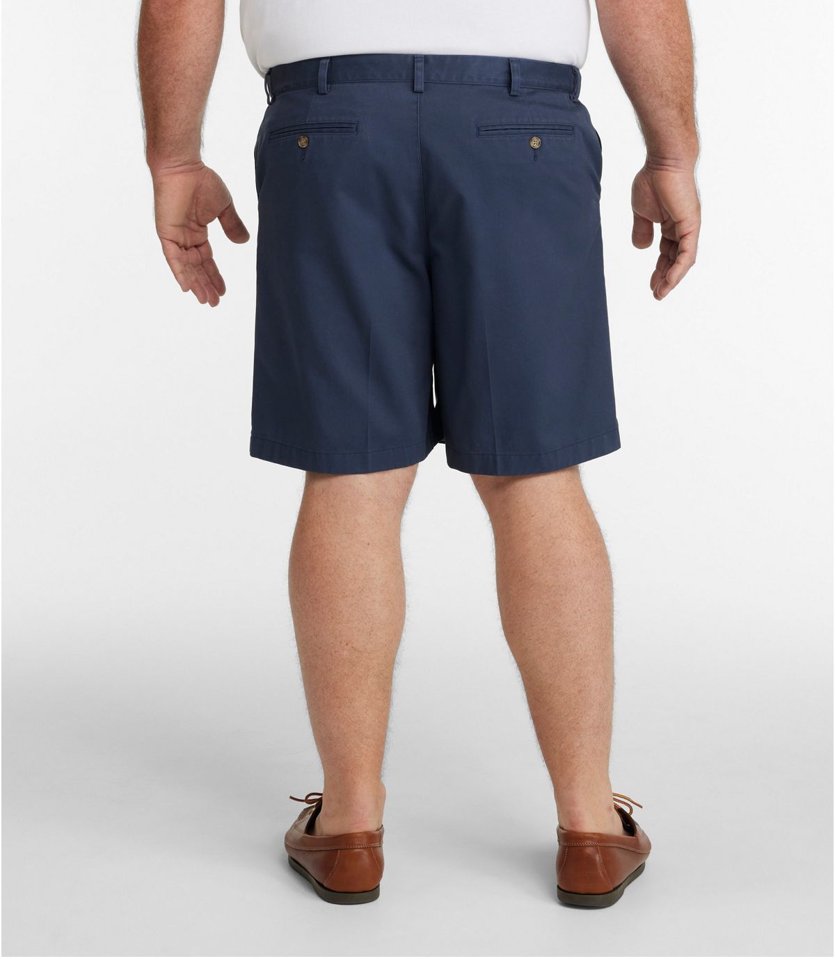 Men's Wrinkle-Free Double L® Chino Shorts, Natural Fit, Hidden Comfort Waist, 8" - US 1962